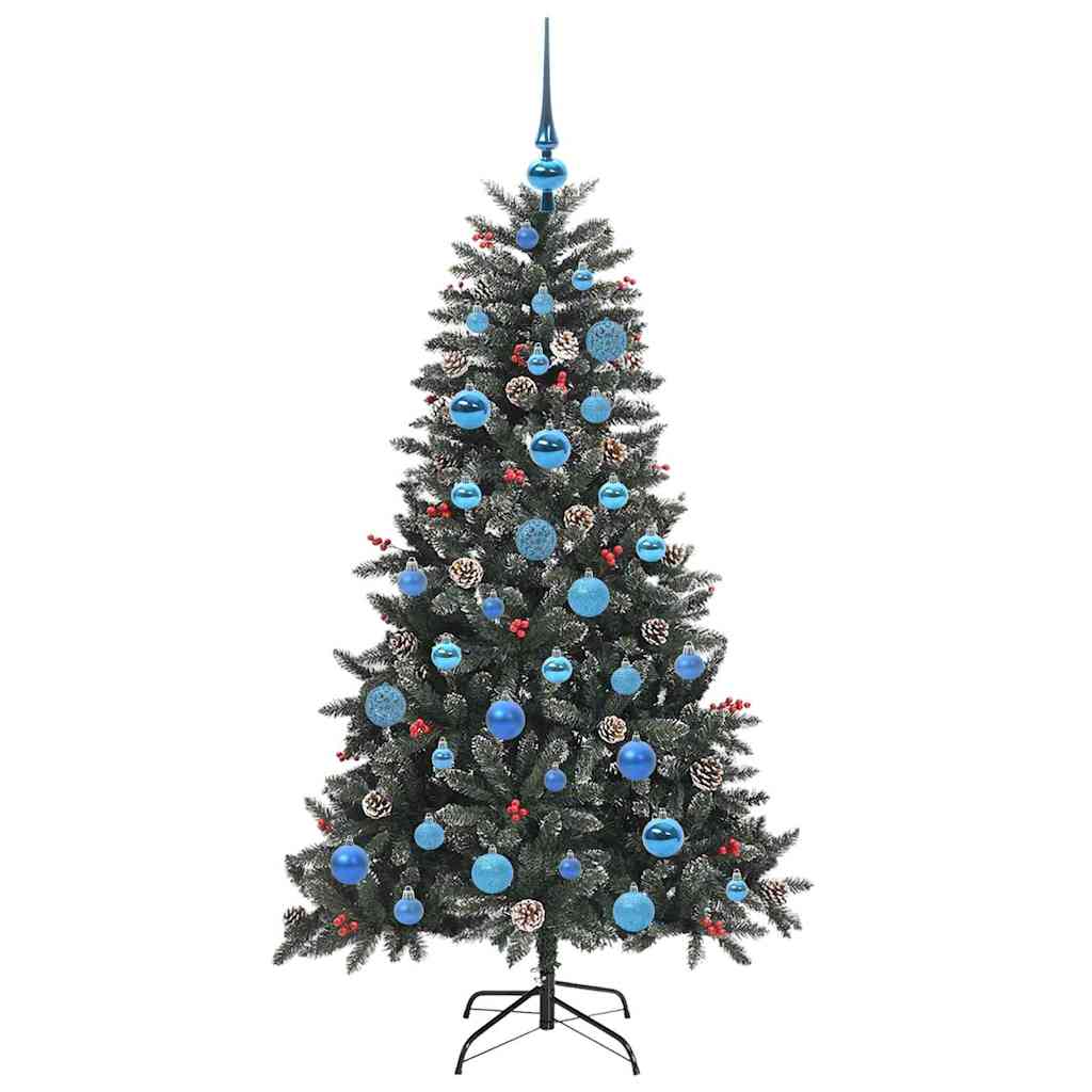 Umělý Vánoční Stromeček Zelená 150 Cm Pvc, Plast A Ocel