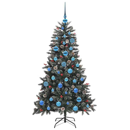 Umělý Vánoční Stromeček Zelená 150 Cm Pvc, Plast A Ocel