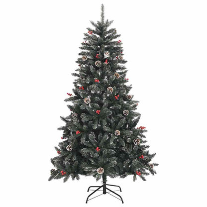 Umělý Vánoční Stromeček Zelená 150 Cm Pvc, Plast A Ocel
