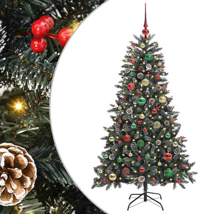 Umělý Vánoční Stromeček Zelená 150 Cm Pvc, Plast A Ocel