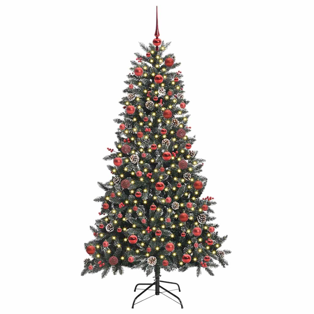 Umělý Vánoční Stromeček Zelená 180 Cm Pvc, Plast A Ocel