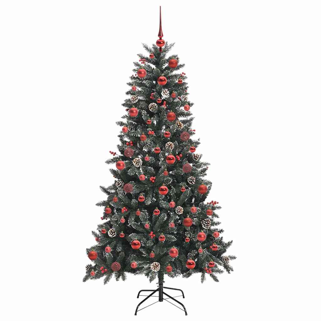Umělý Vánoční Stromeček Zelená 180 Cm Pvc, Plast A Ocel