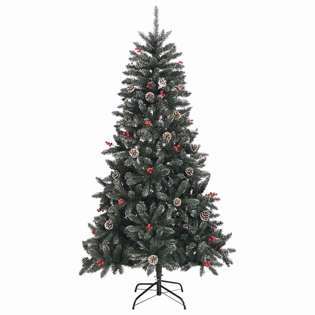 Umělý Vánoční Stromeček Zelená 180 Cm Pvc, Plast A Ocel