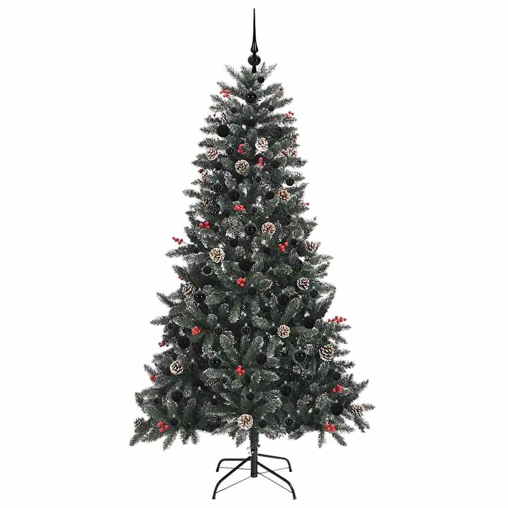 Umělý Vánoční Stromeček Zelená 180 Cm Pvc, Plast A Ocel