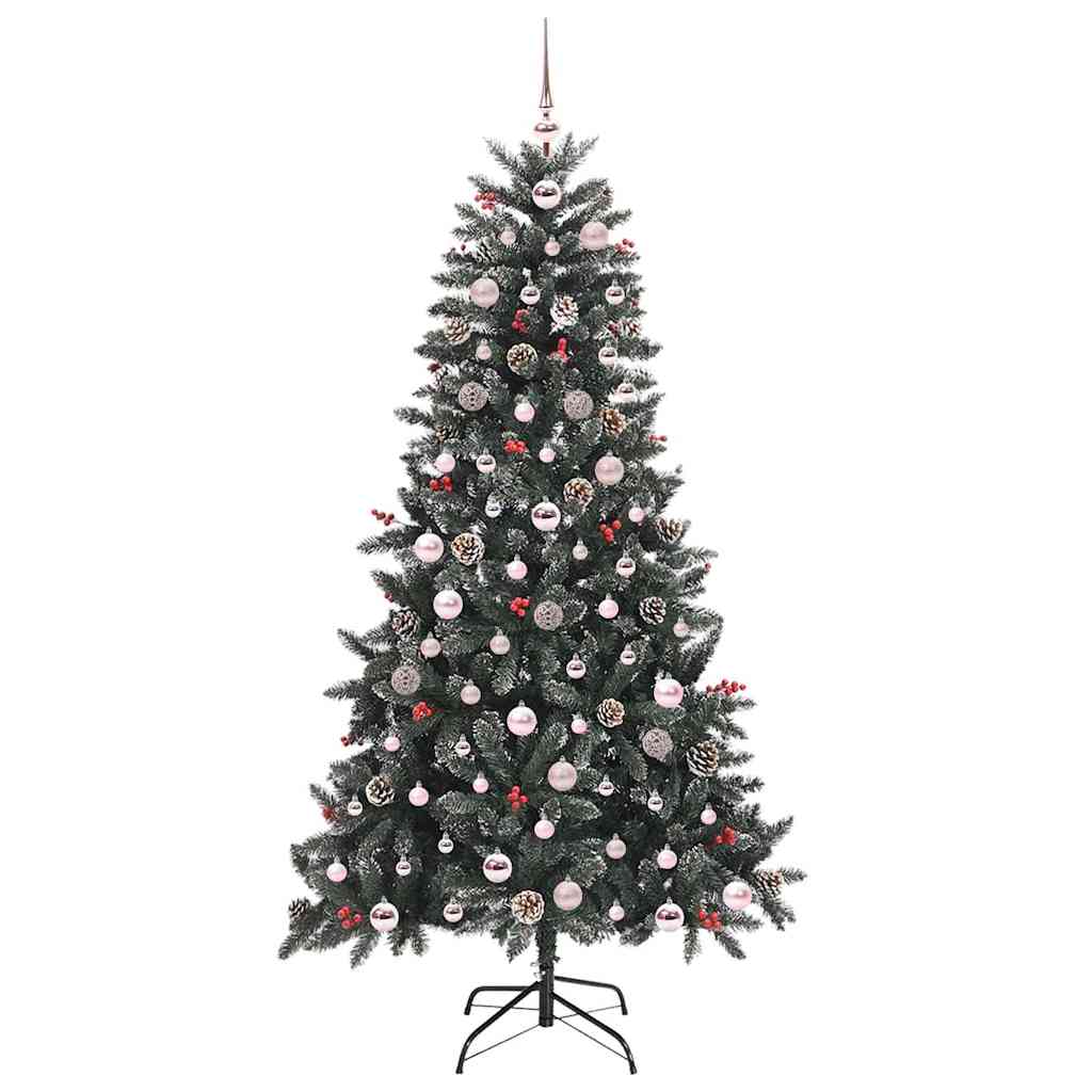 Umělý Vánoční Stromeček Zelená 180 Cm Pvc, Plast A Ocel