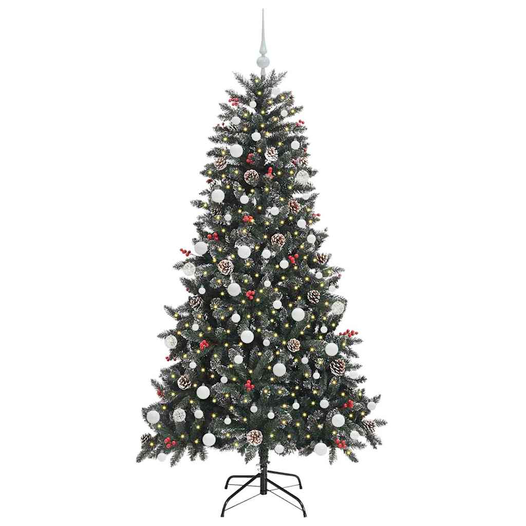 Umělý Vánoční Stromeček Zelená 180 Cm Pvc, Plast A Ocel