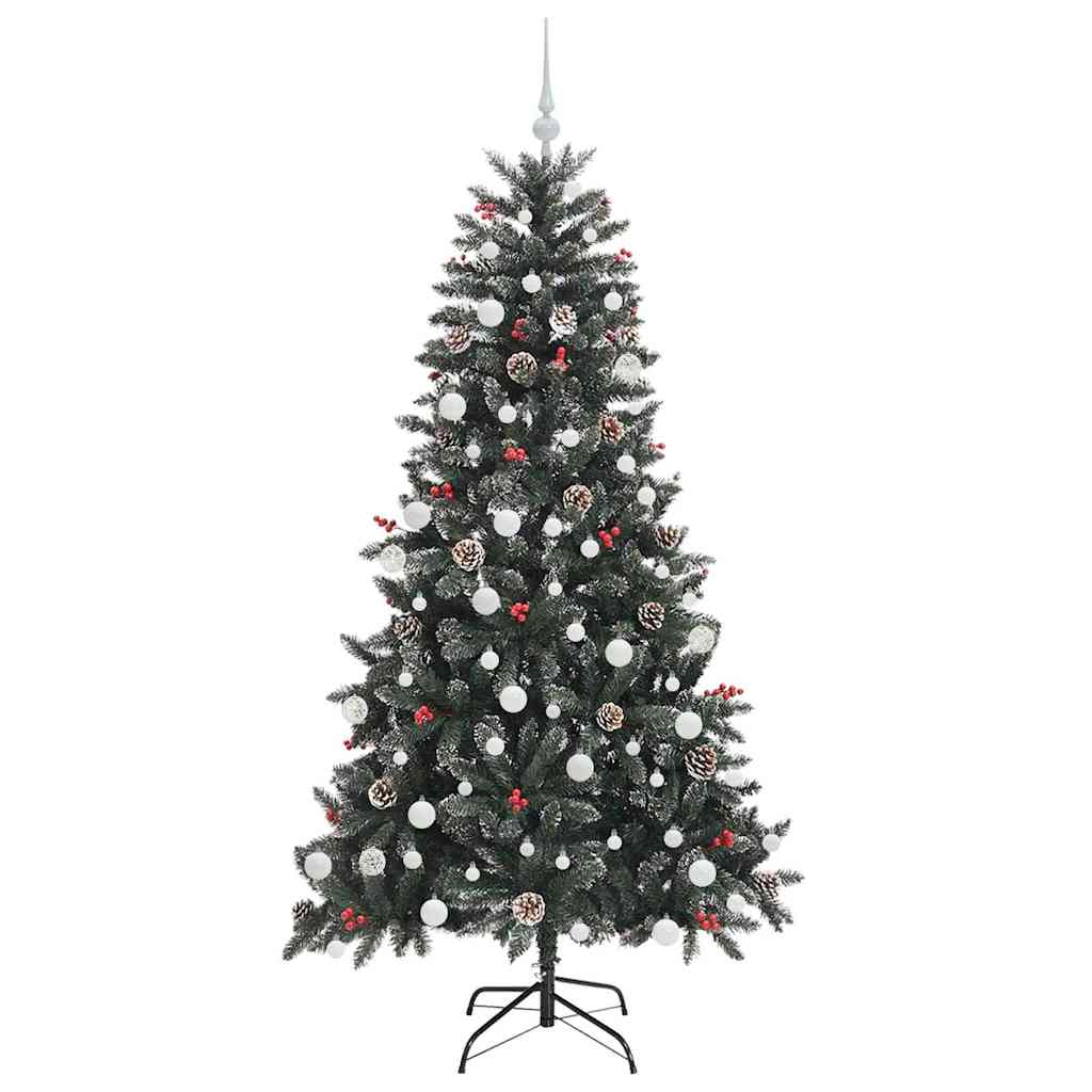 Umělý Vánoční Stromeček Zelená 180 Cm Pvc, Plast A Ocel