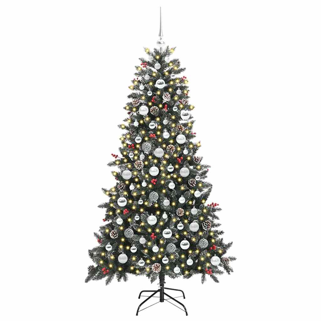 Umělý Vánoční Stromeček Zelená 180 Cm Pvc, Plast A Ocel