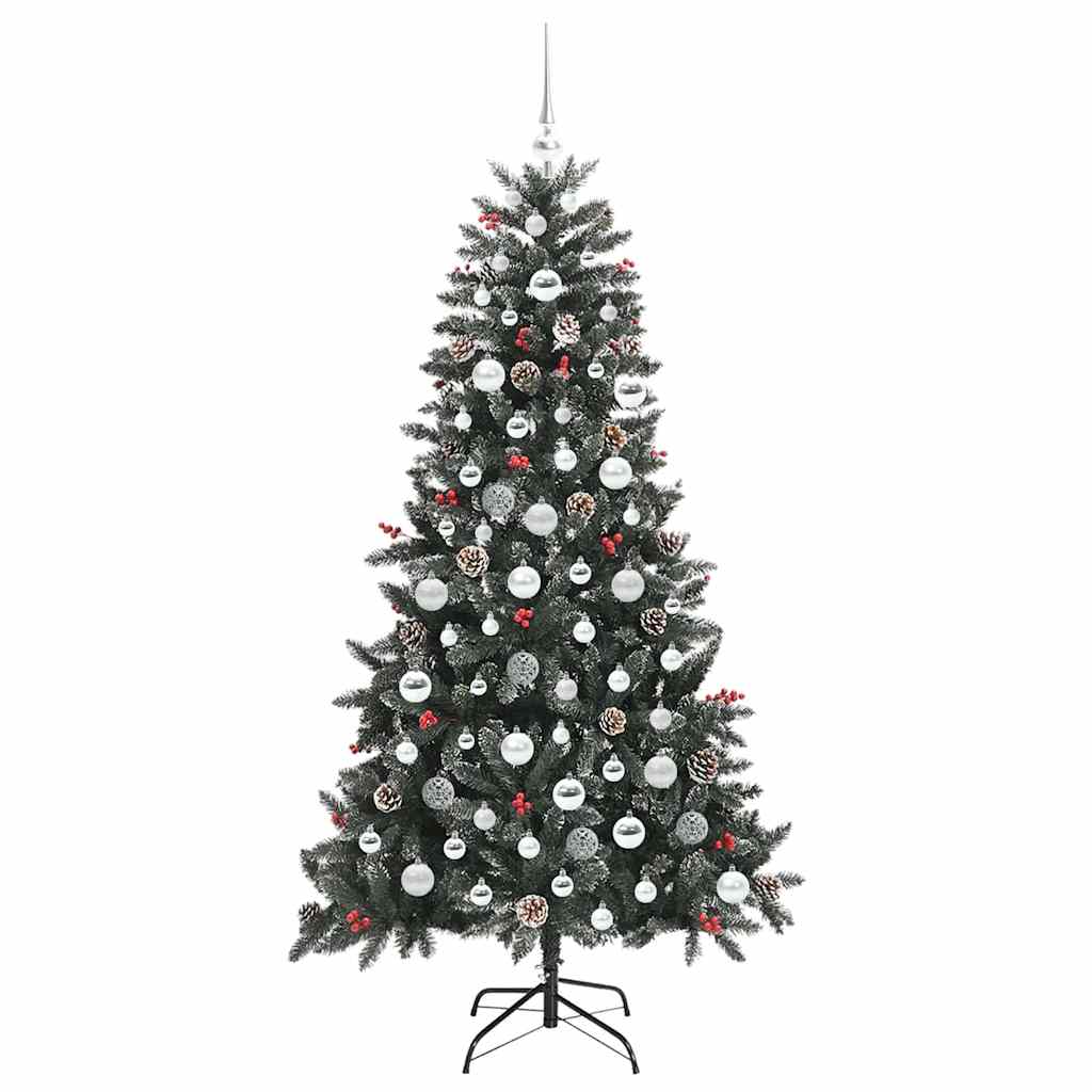 Umělý Vánoční Stromeček Zelená 180 Cm Pvc, Plast A Ocel