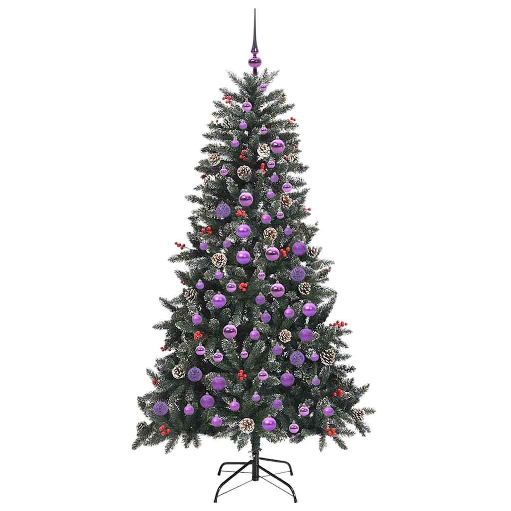 Umělý Vánoční Stromeček Zelená 180 Cm Pvc, Plast A Ocel