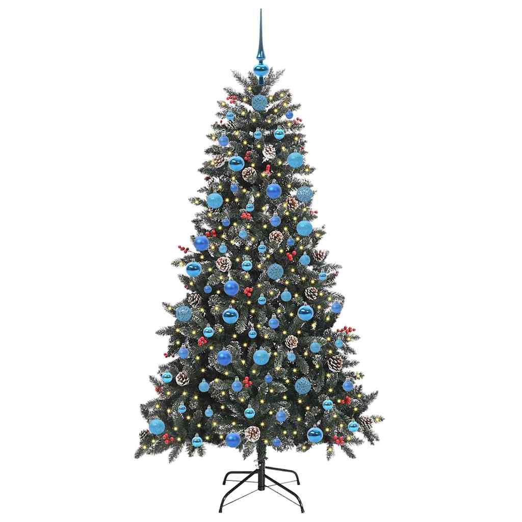 Umělý Vánoční Stromeček Zelená 180 Cm Pvc, Plast A Ocel