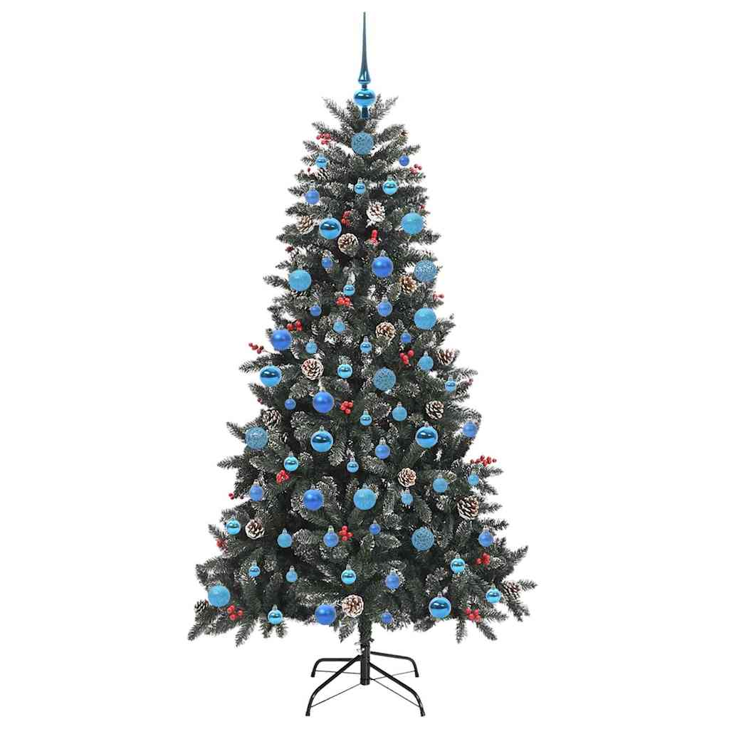 Umělý Vánoční Stromeček Zelená 180 Cm Pvc, Plast A Ocel