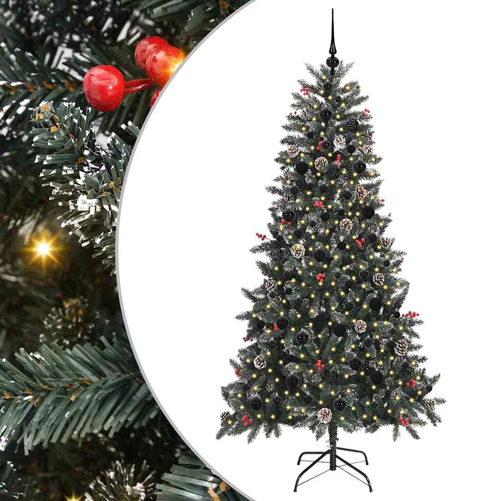 Umělý Vánoční Stromeček Zelená 210 Cm Pvc, Plast A Ocel