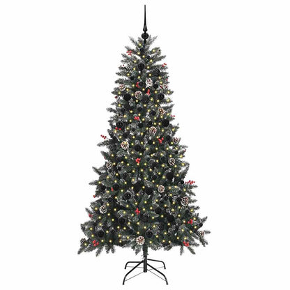 Umělý Vánoční Stromeček Zelená 210 Cm Pvc, Plast A Ocel