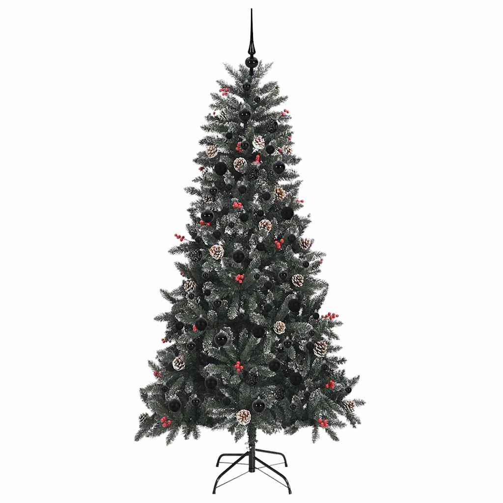Umělý Vánoční Stromeček Zelená 210 Cm Pvc, Plast A Ocel