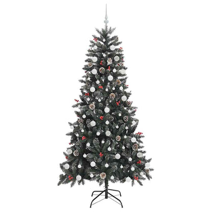 Umělý Vánoční Stromeček Zelená 210 Cm Pvc, Plast A Ocel