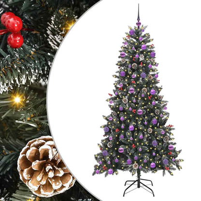 Umělý Vánoční Stromeček Zelená 210 Cm Pvc, Plast A Ocel