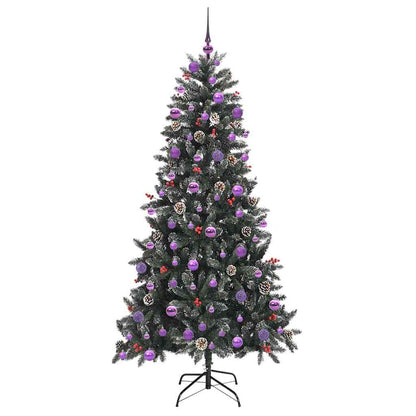 Umělý Vánoční Stromeček Zelená 210 Cm Pvc, Plast A Ocel