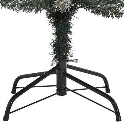 Umělý Vánoční Stromeček Zelená 210 Cm Pvc, Plast A Ocel