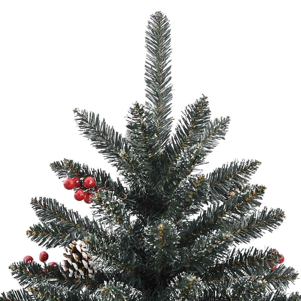 Umělý Vánoční Stromeček Zelená 240 Cm Pvc, Plast A Ocel