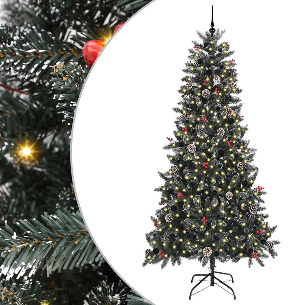 Umělý Vánoční Stromeček Zelená 240 Cm Pvc, Plast A Ocel