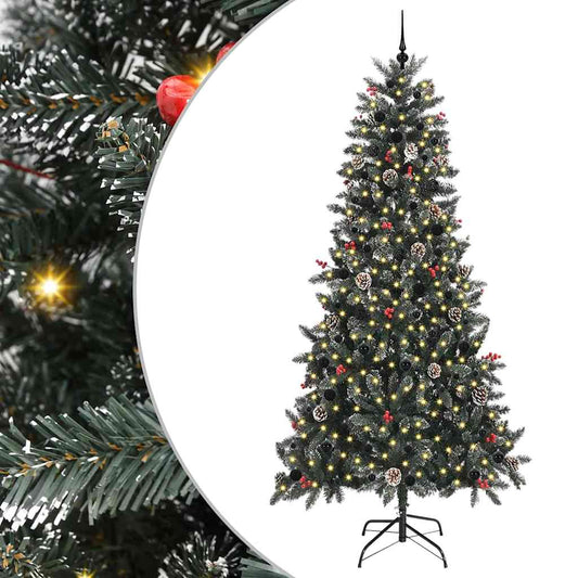 Umělý Vánoční Stromeček Zelená 240 Cm Pvc, Plast A Ocel
