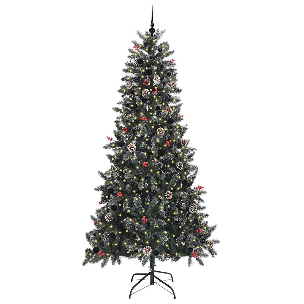 Umělý Vánoční Stromeček Zelená 240 Cm Pvc, Plast A Ocel