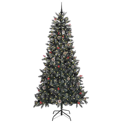 Umělý Vánoční Stromeček Zelená 240 Cm Pvc, Plast A Ocel