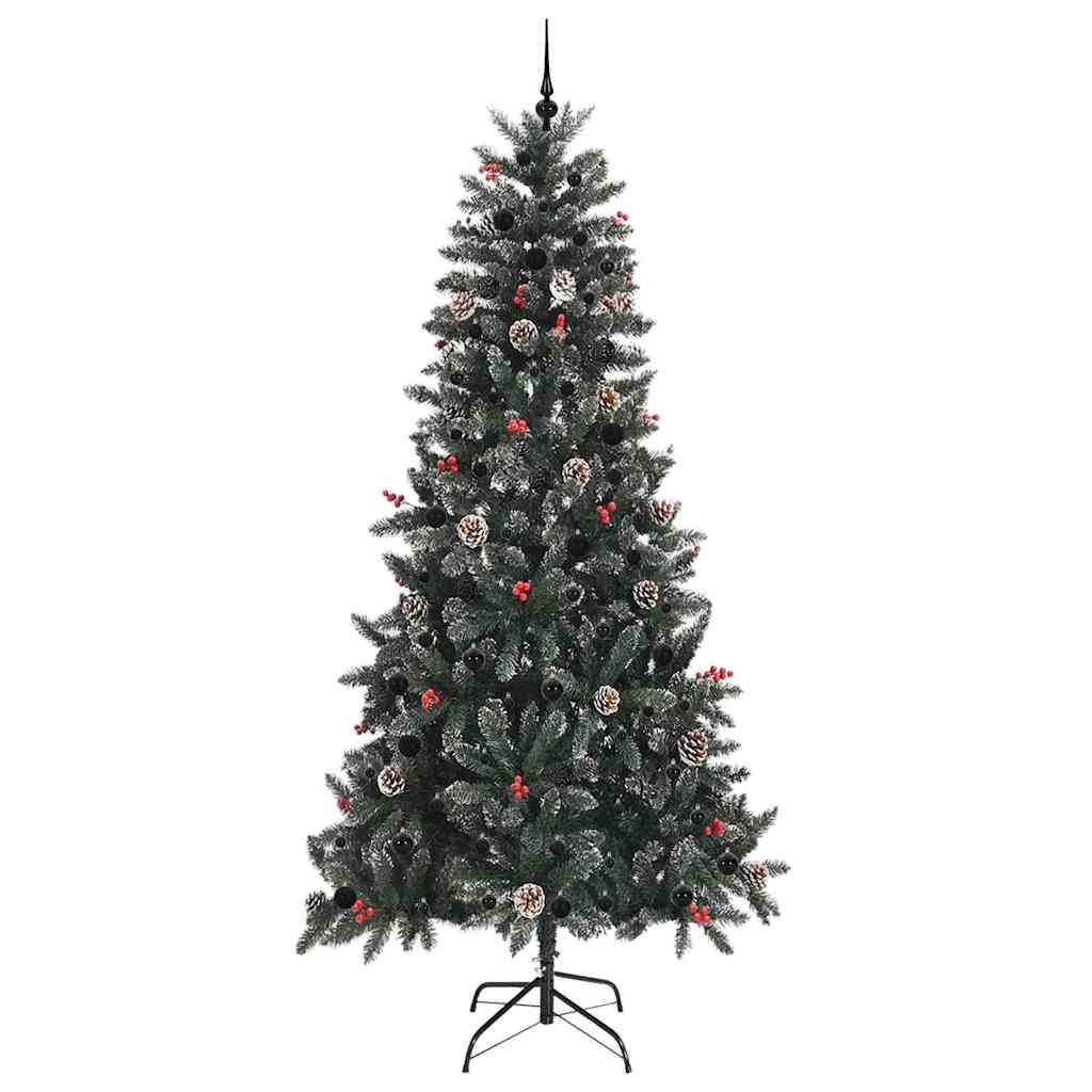 Umělý Vánoční Stromeček Zelená 240 Cm Pvc, Plast A Ocel