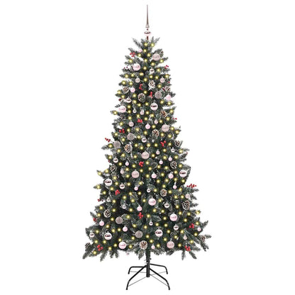Umělý Vánoční Stromeček Zelená 240 Cm Pvc, Plast A Ocel