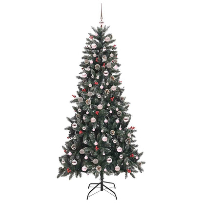 Umělý Vánoční Stromeček Zelená 240 Cm Pvc, Plast A Ocel