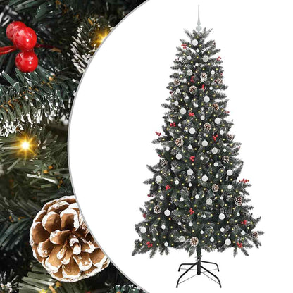 Umělý Vánoční Stromeček Zelená 240 Cm Pvc, Plast A Ocel