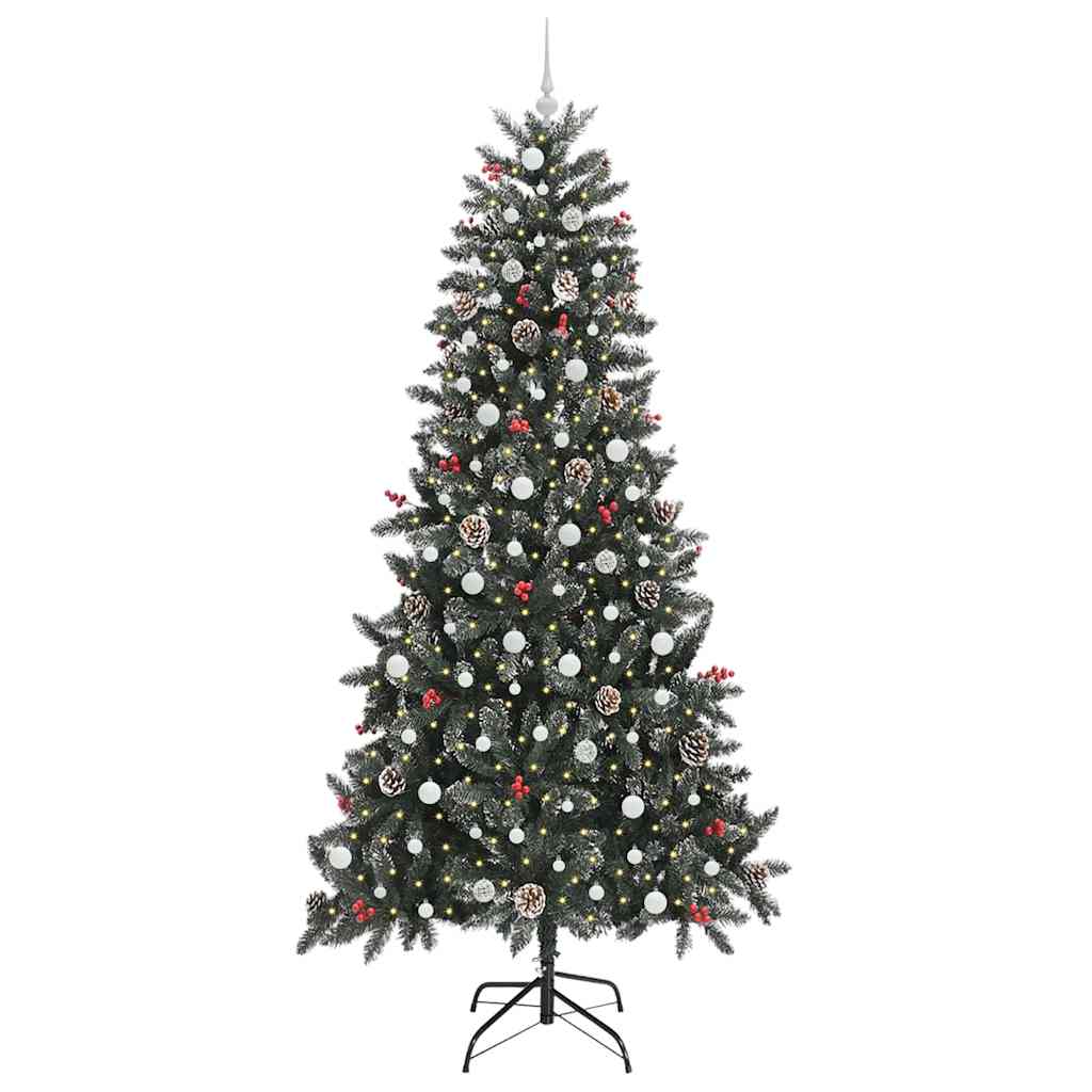 Umělý Vánoční Stromeček Zelená 240 Cm Pvc, Plast A Ocel