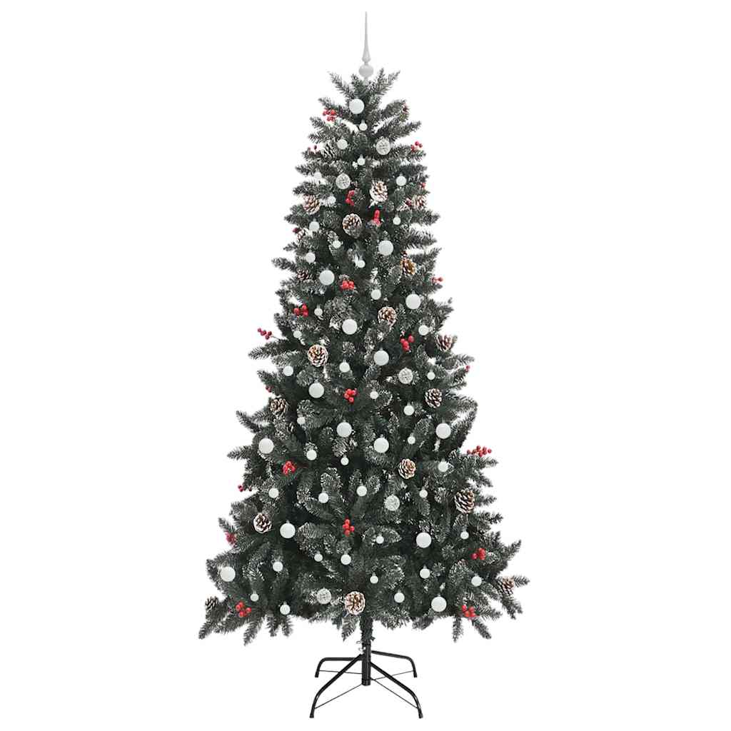 Umělý Vánoční Stromeček Zelená 240 Cm Pvc, Plast A Ocel