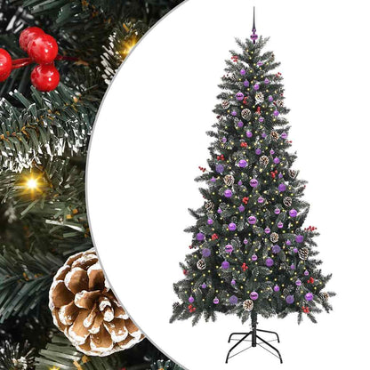 Umělý Vánoční Stromeček Zelená 240 Cm Pvc, Plast A Ocel