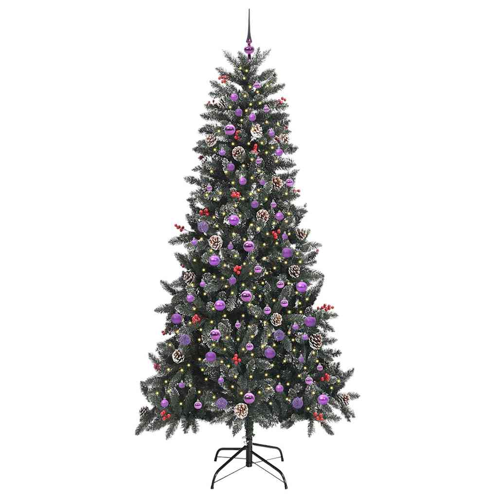 Umělý Vánoční Stromeček Zelená 240 Cm Pvc, Plast A Ocel