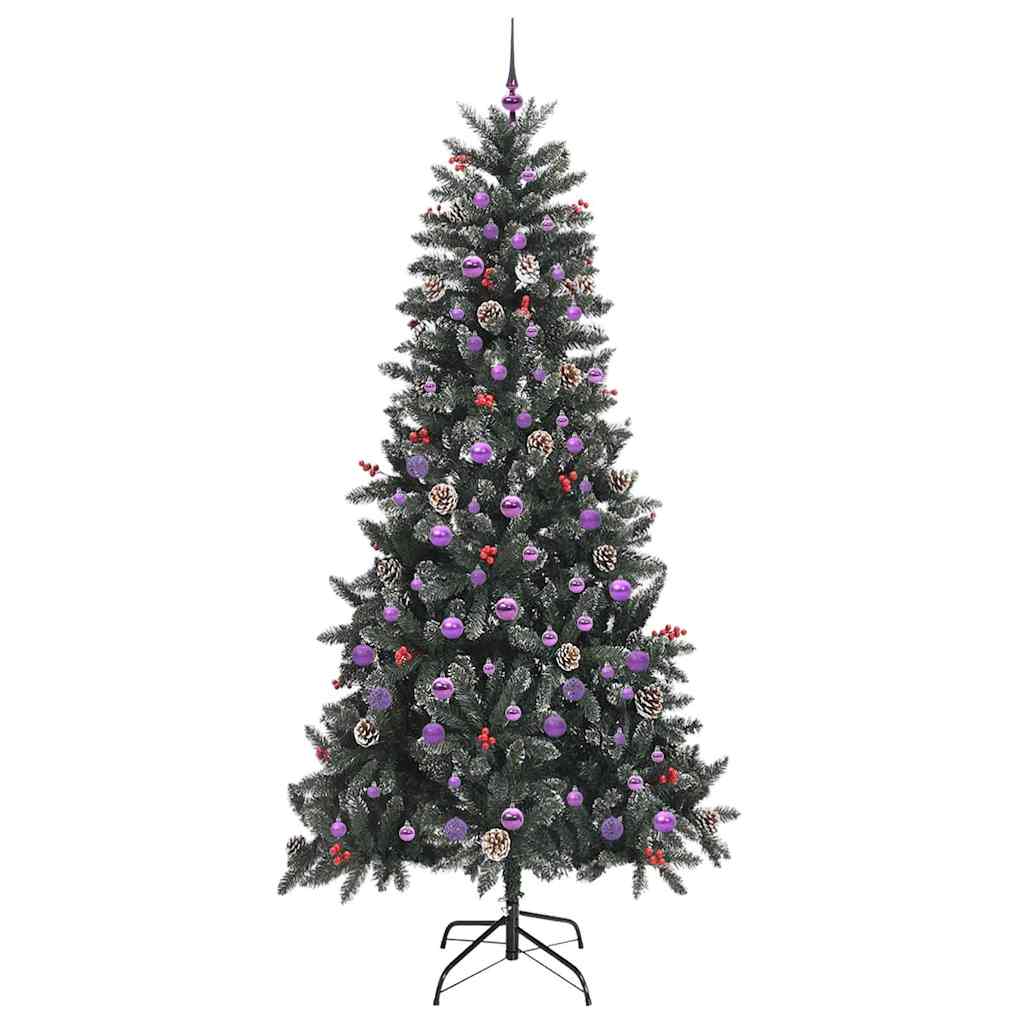 Umělý Vánoční Stromeček Zelená 240 Cm Pvc, Plast A Ocel
