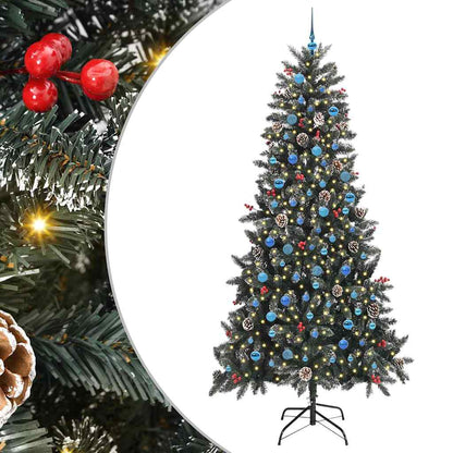 Umělý Vánoční Stromeček Zelená 240 Cm Pvc, Plast A Ocel