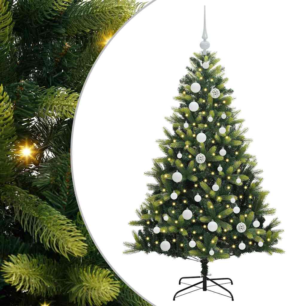 Umělý Zavěšený Vánoční Stromeček 150 Led Zelená Pvc A Pe