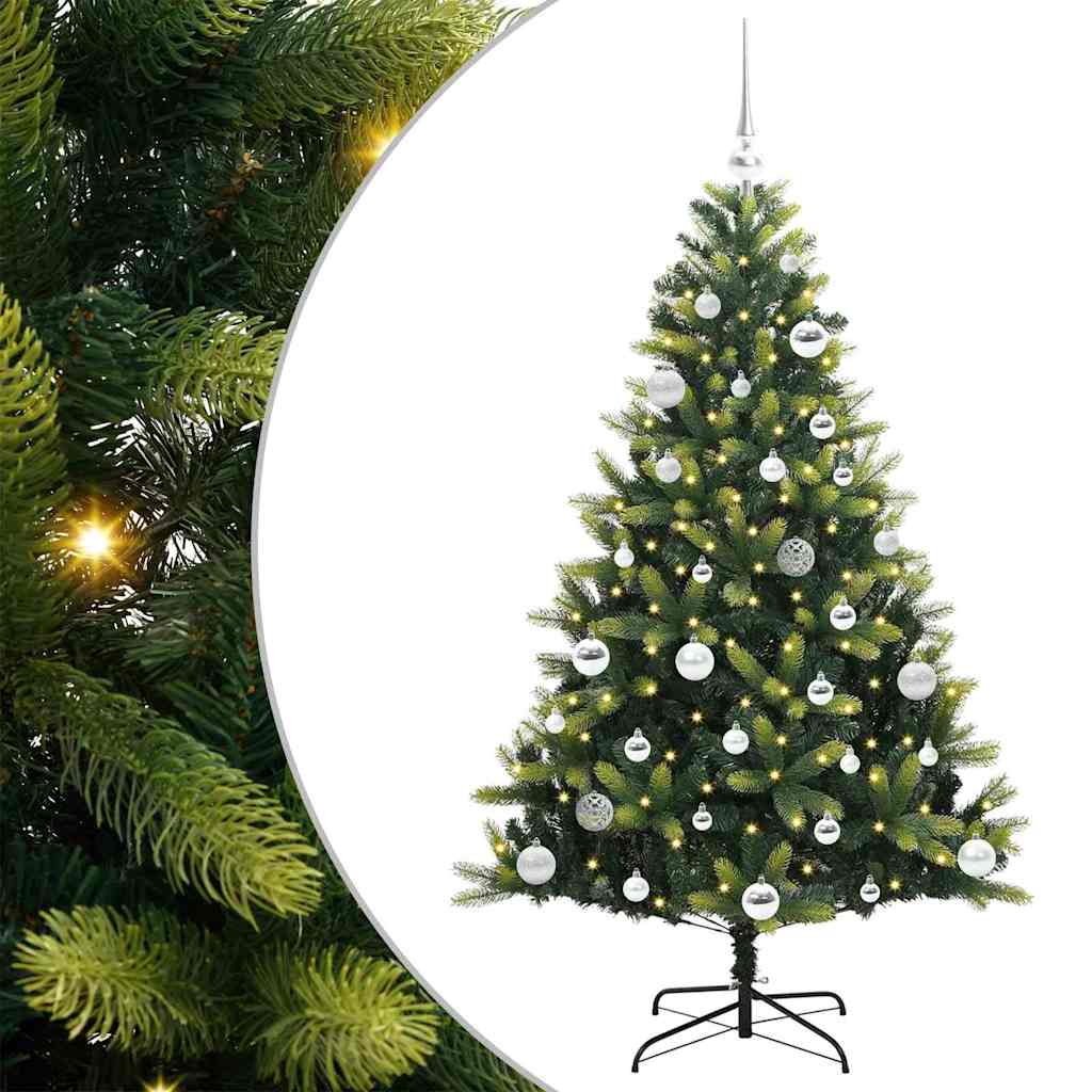 Umělý Zavěšený Vánoční Stromeček 150 Led Zelená Pvc A Pe