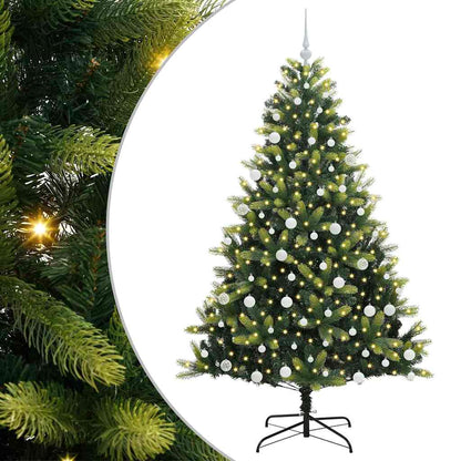 Umělý Skládací Vánoční Stromeček 300 Led Zelená Pvc A Pe