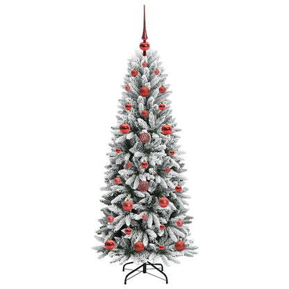 Umělý Vánoční Stromeček Bílá 120 Cm Pvc, Plast, Ocel A Pe