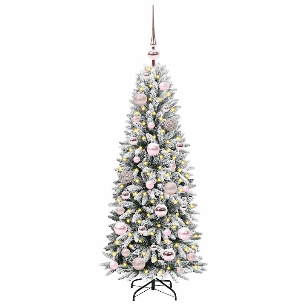 Umělý Vánoční Stromeček Bílá 120 Cm Pvc, Plast, Ocel A Pe