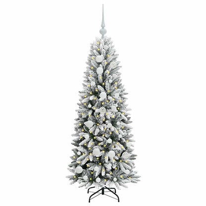 Umělý Vánoční Stromeček Bílá 120 Cm Pvc, Plast, Ocel A Pe