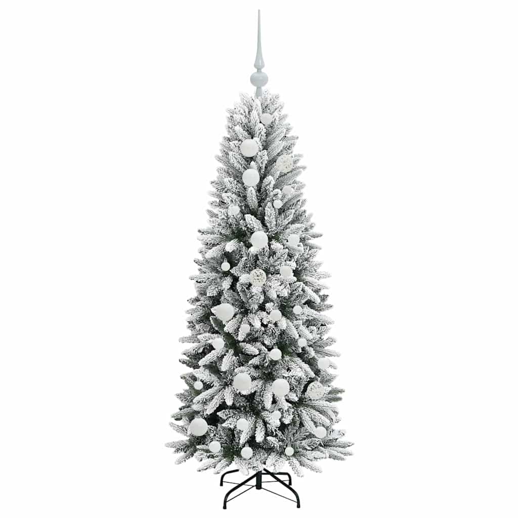 Umělý Vánoční Stromeček Bílá 120 Cm Pvc, Plast, Ocel A Pe