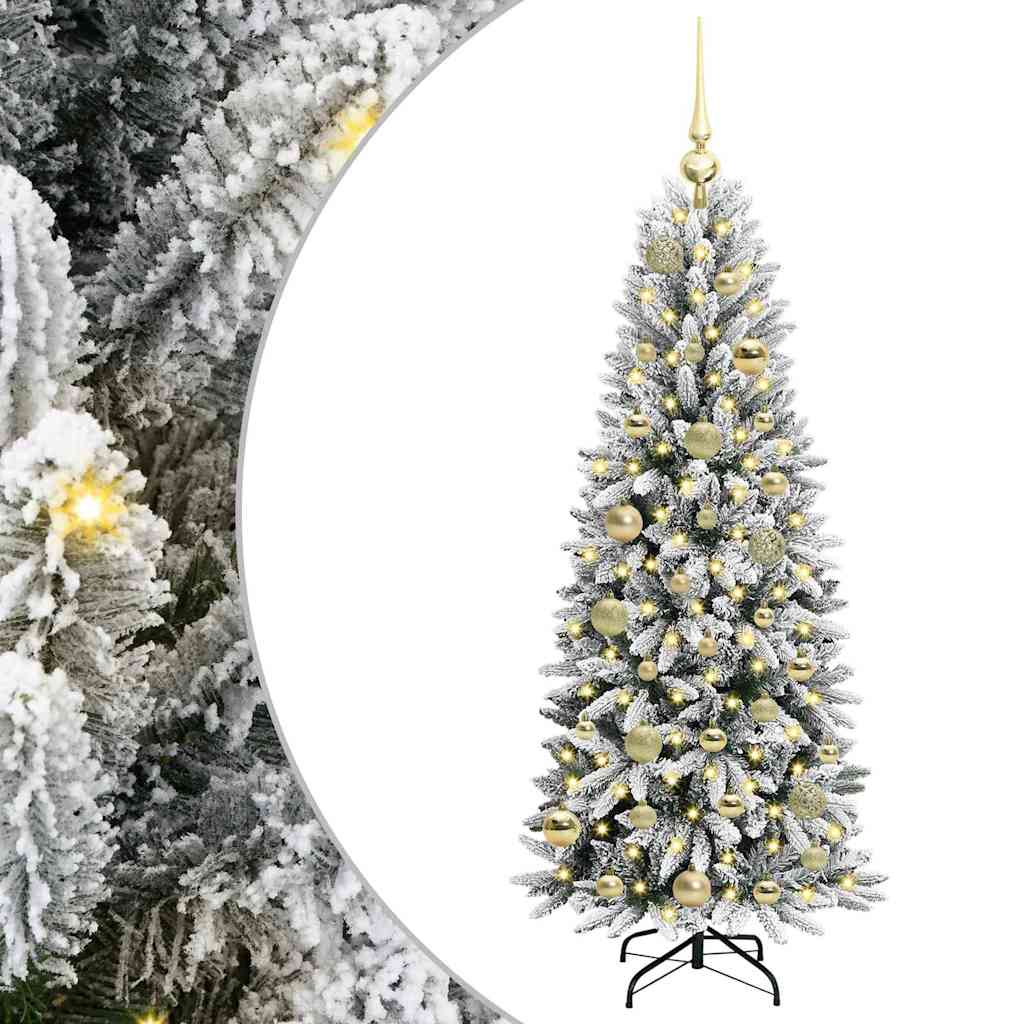 Umělý Vánoční Stromeček Bílá 120 Cm Pvc, Plast, Ocel A Pe