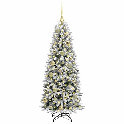 Umělý Vánoční Stromeček Bílá 120 Cm Pvc, Plast, Ocel A Pe