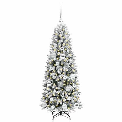 Umělý Vánoční Stromeček Bílá 120 Cm Pvc, Plast, Ocel A Pe