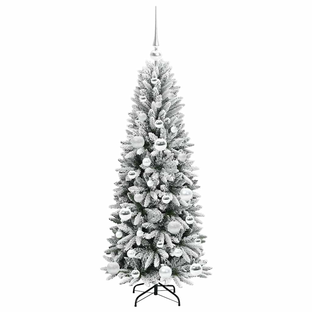 Umělý Vánoční Stromeček Bílá 120 Cm Pvc, Plast, Ocel A Pe