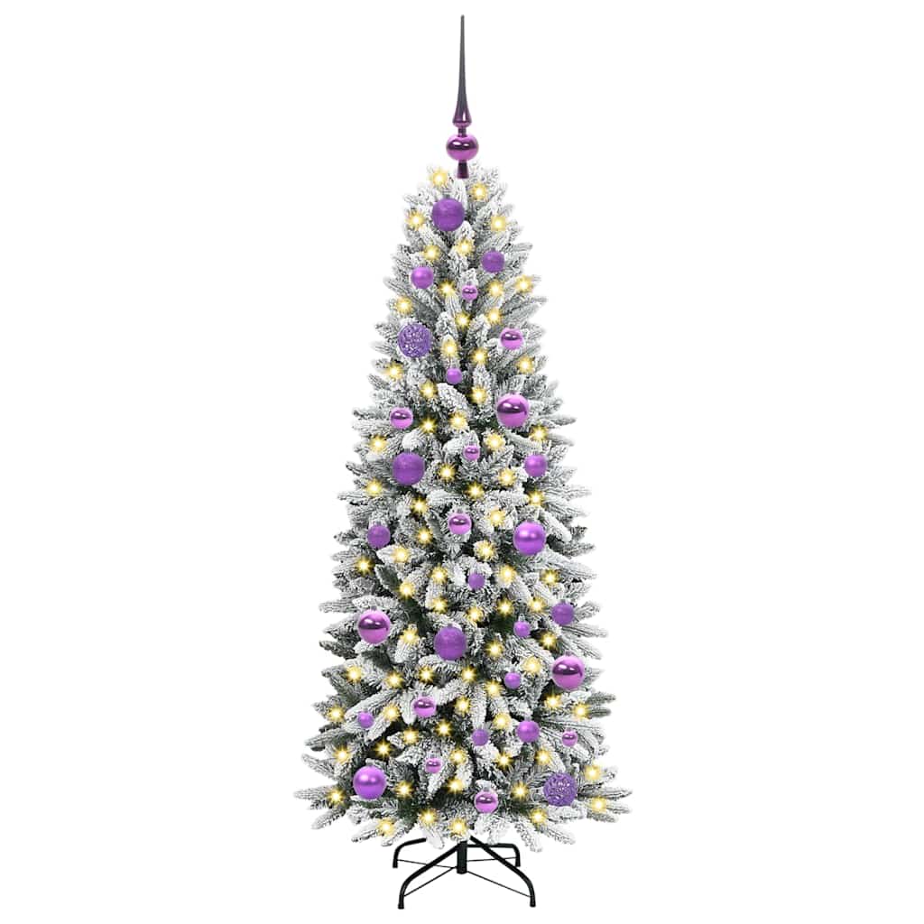 Umělý Vánoční Stromeček Bílá 120 Cm Pvc, Plast, Ocel A Pe